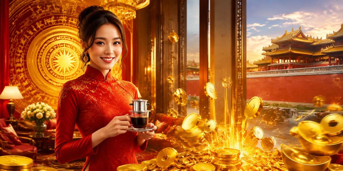Người dùng tại Huế theo dõi tiến độ VIP miso qua điện thoại bên tách cà phê
